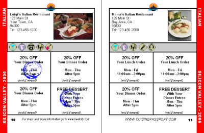 Sample Coupons.