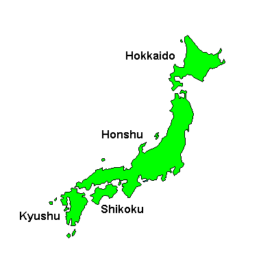 Image Map of Japan.